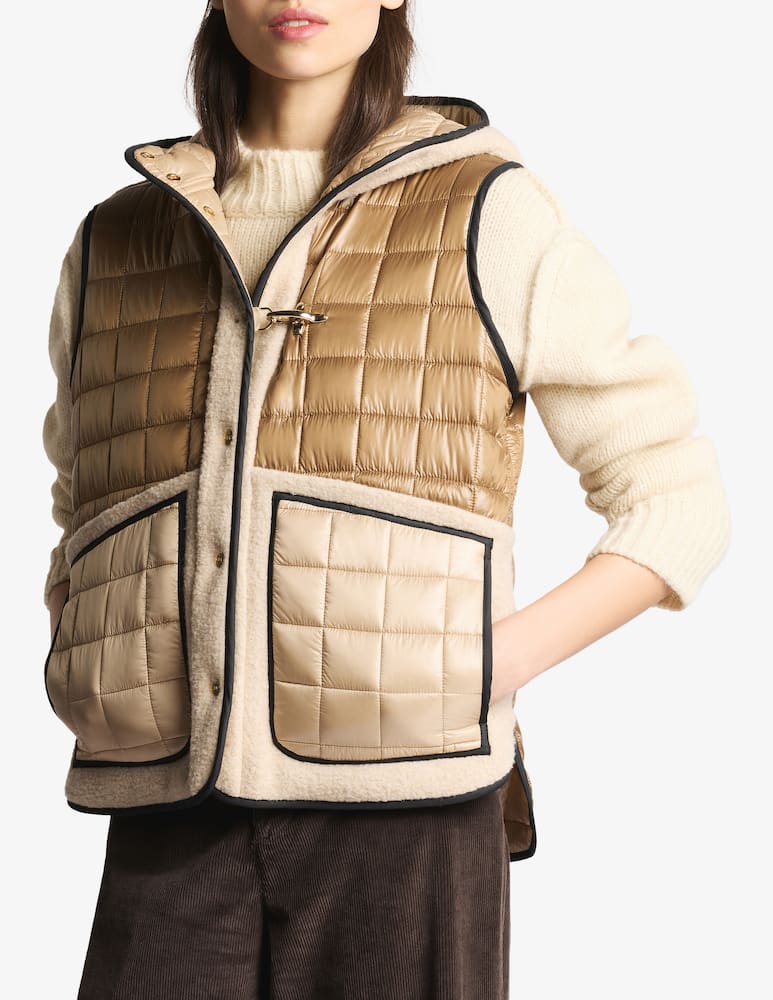 rinascente Fay Gilet in Tessuto Tecnico a Quadri