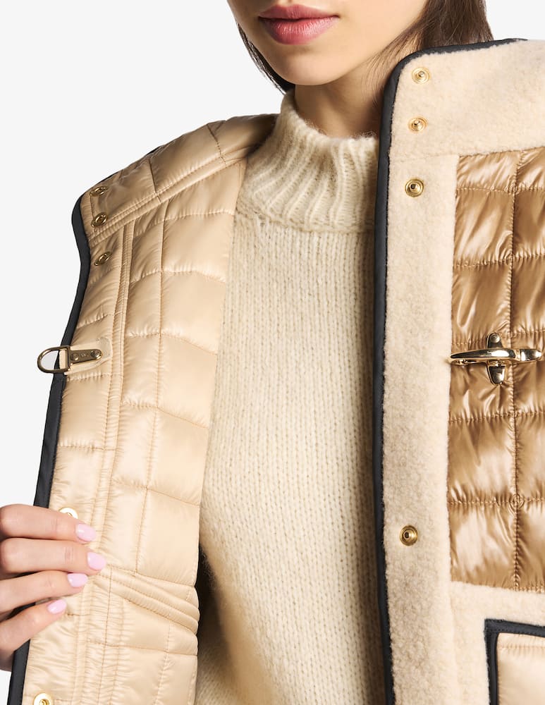 rinascente Fay Gilet in Tessuto Tecnico a Quadri