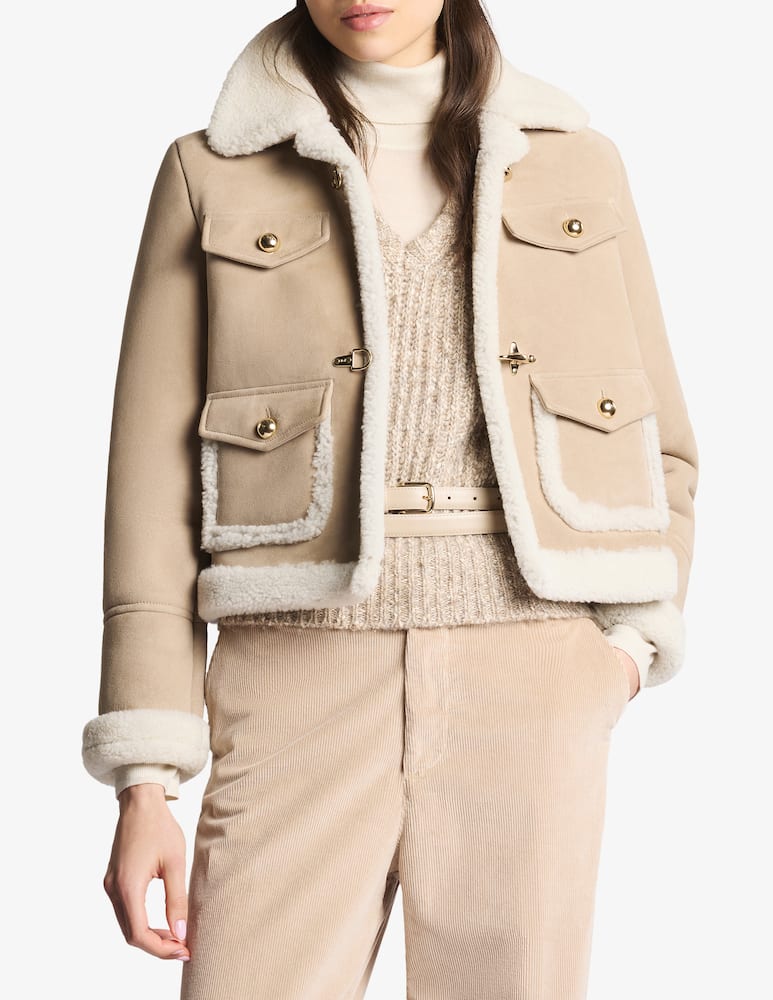 rinascente Fay Giacca shearling corta 2 ganci