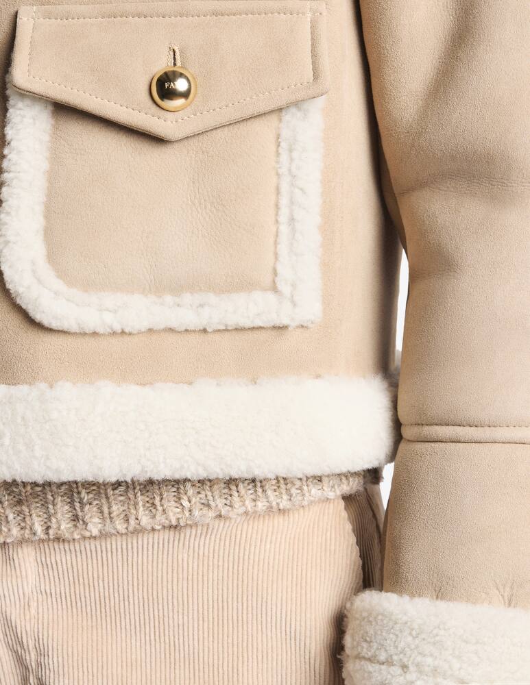 rinascente Fay Giacca shearling corta 2 ganci