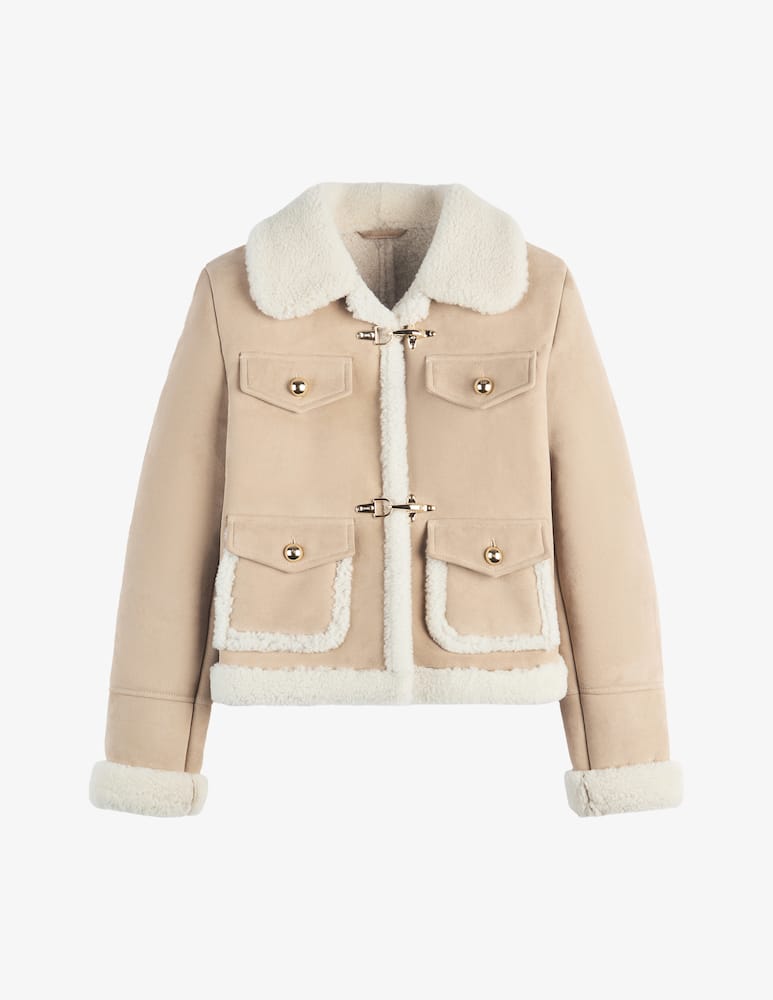 rinascente Fay Giacca shearling corta 2 ganci