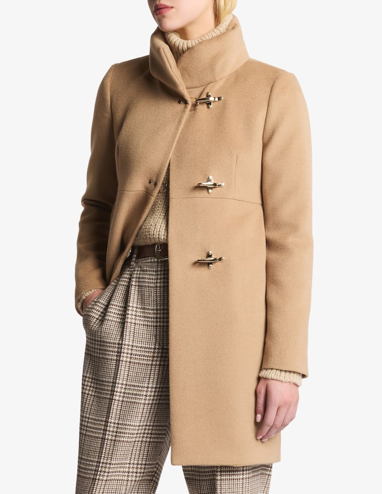 rinascente Fay Romantic Coat in Drap di Cammello