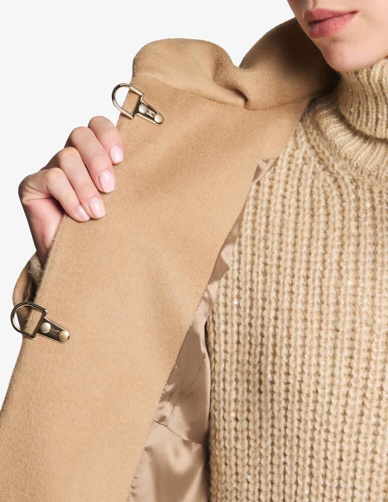 rinascente Fay Romantic Coat in Drap di Cammello