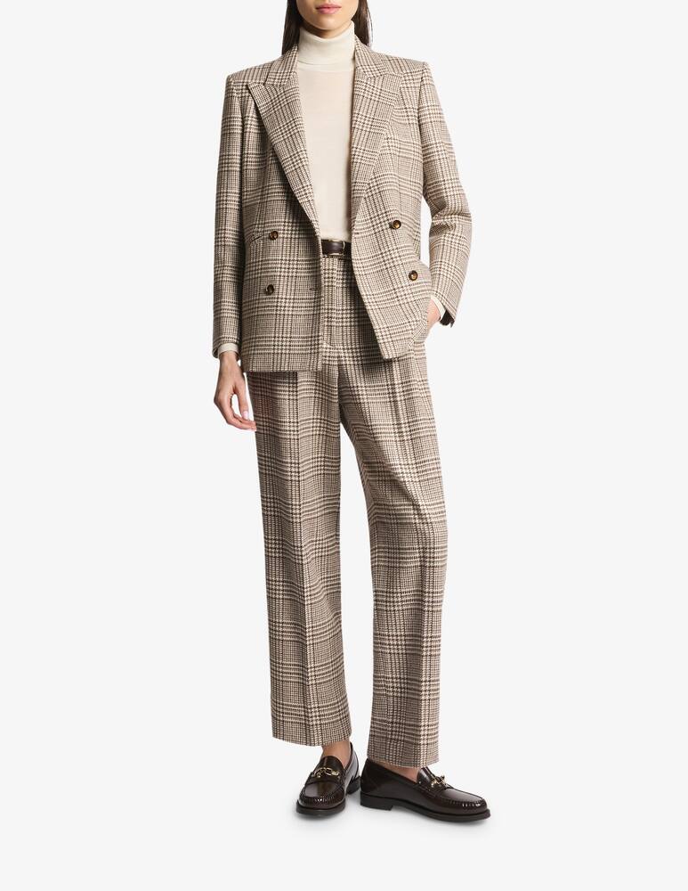 rinascente Fay Double-breasted Jacket in Prince of Wales Wool Flannel