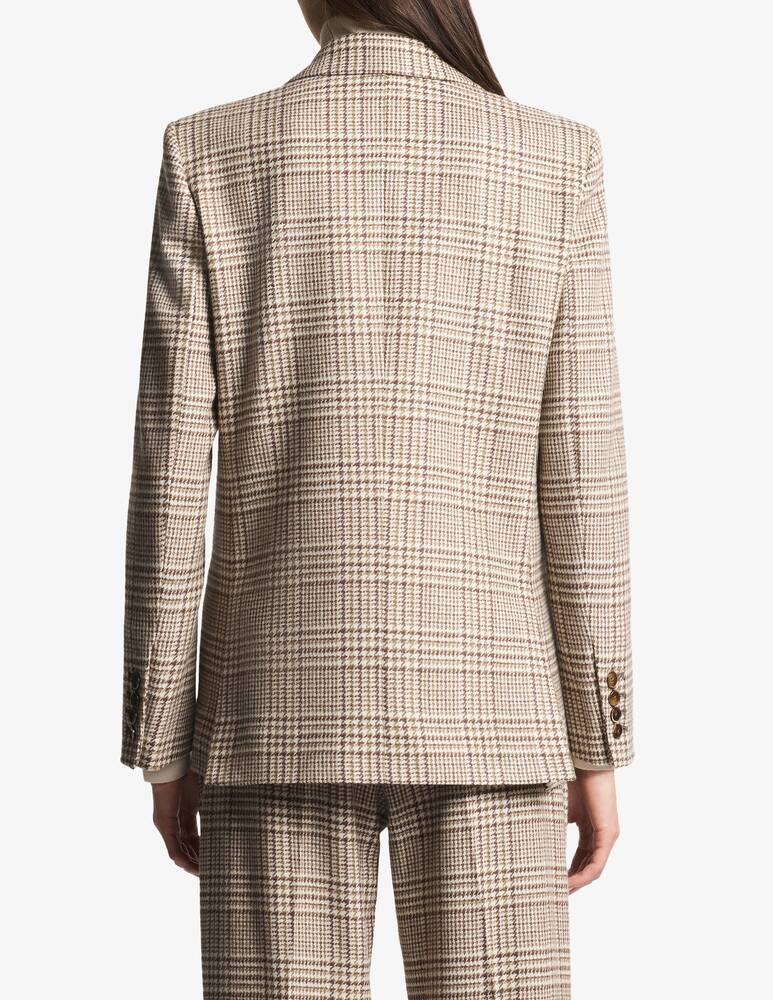 rinascente Fay Double-breasted Jacket in Prince of Wales Wool Flannel