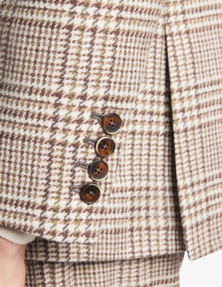 rinascente Fay Double-breasted Jacket in Prince of Wales Wool Flannel