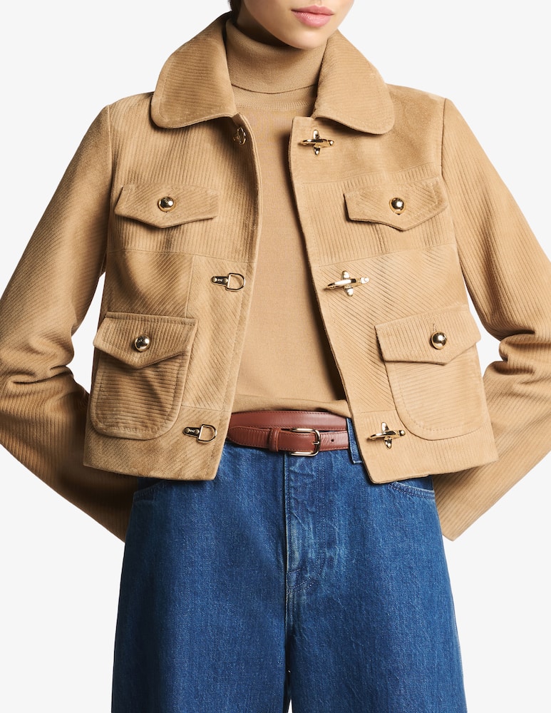 rinascente Fay 3 Ganci in Pelle Scamosciata