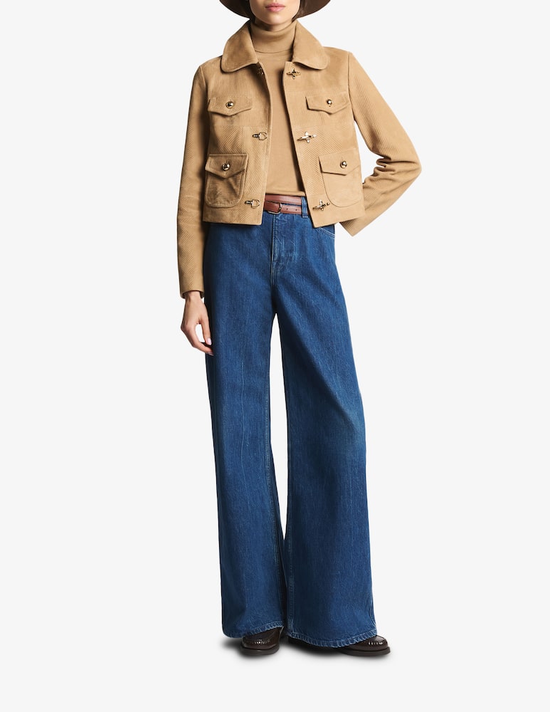 rinascente Fay 3 Ganci in Pelle Scamosciata