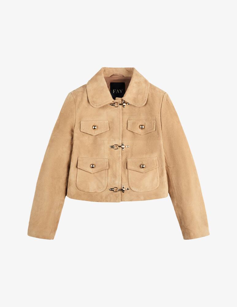 rinascente Fay 3 Ganci in Pelle Scamosciata