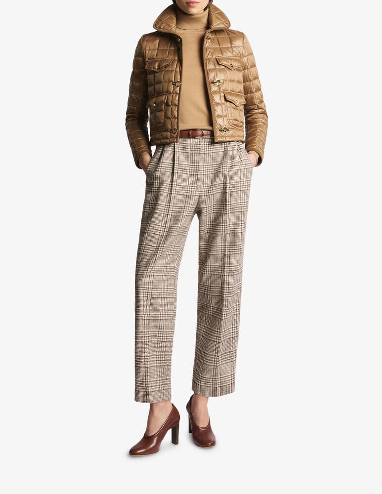 rinascente Fay 3 Ganci in Check Technical Fabric