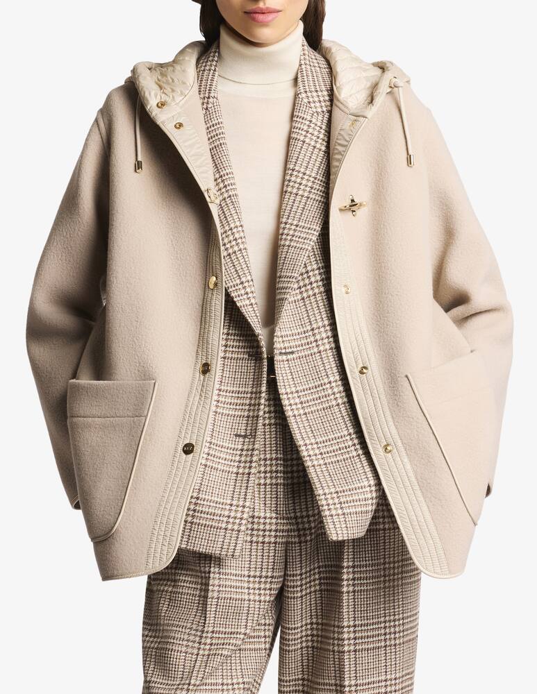 rinascente Fay Bi-material Caban in Wool and Cashmere