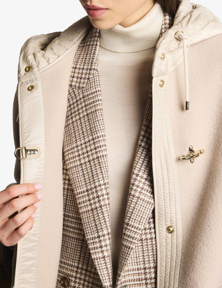 rinascente Fay Bi-material Caban in Wool and Cashmere