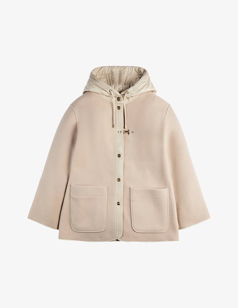 rinascente Fay Bi-material Caban in Wool and Cashmere