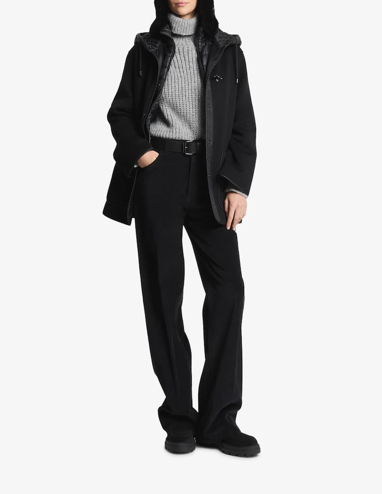 rinascente Fay Caban bimateriale in lana e cashmere