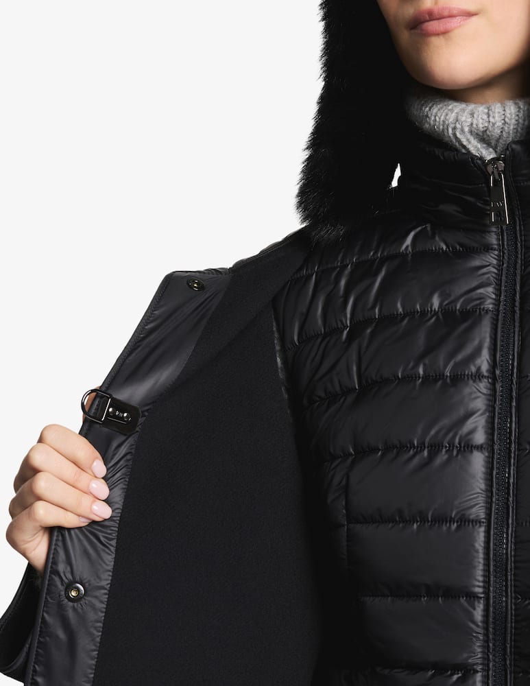 rinascente Fay Caban bimateriale in lana e cashmere