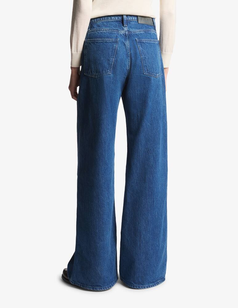 rinascente Fay 5 Pocket Palazzo Trousers in Denim