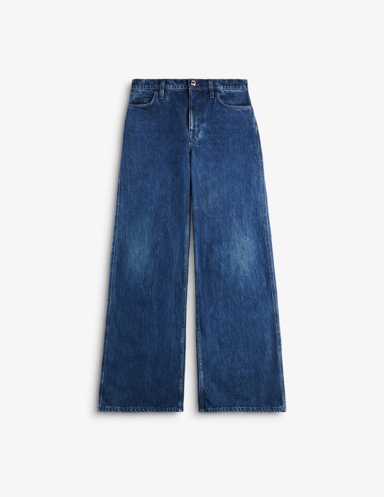 rinascente Fay 5 Pocket Palazzo Trousers in Denim