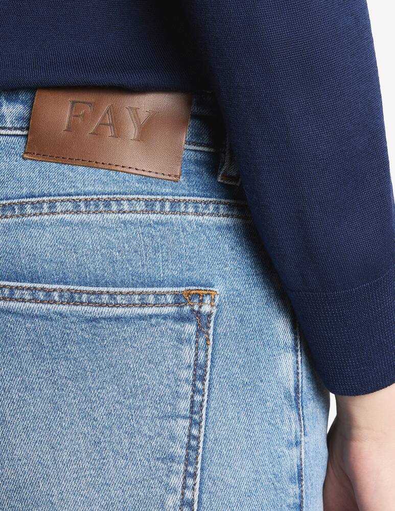 rinascente Fay 5 Pocket Jeans in Stretch Denim