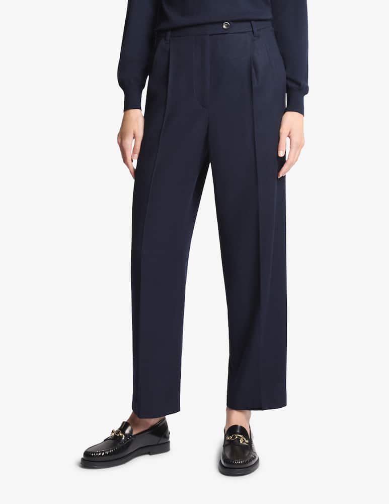 rinascente Fay Pantaloni regular in flanella di lana e viscosa