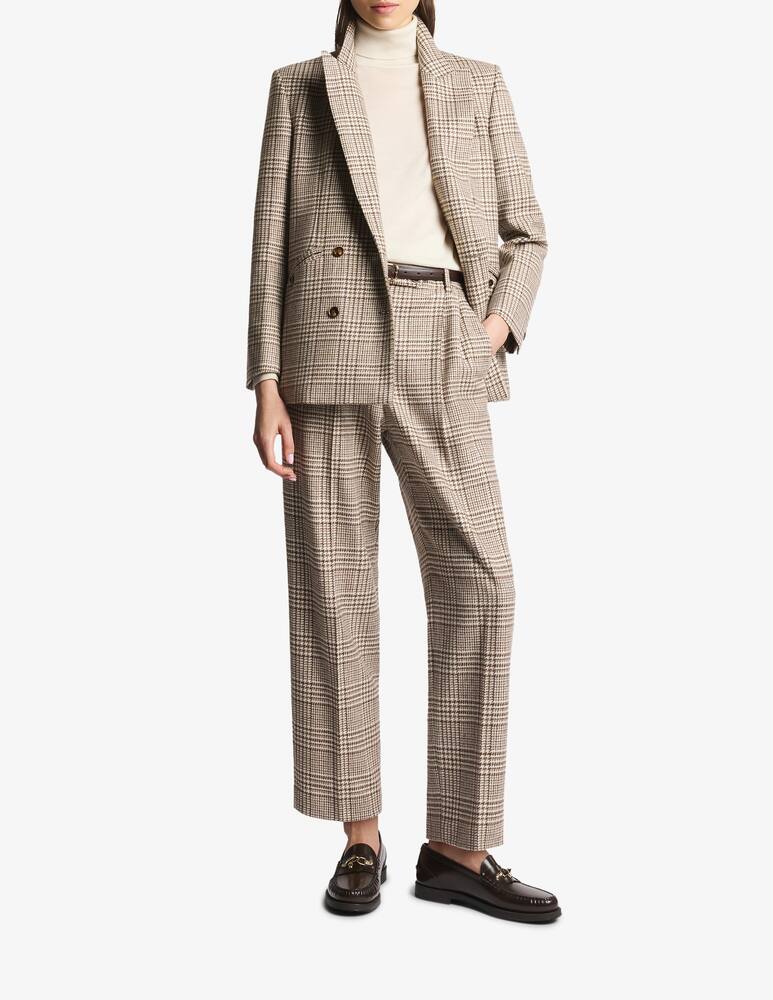 Fay Regular Trousers in Prince of Wales Wool Flannel - picture 2 Fay Regular Trousers in Prince of Wales Wool Flannel - picture 2