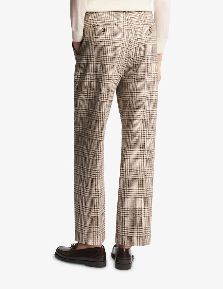 Fay Regular Trousers in Prince of Wales Wool Flannel - picture 3 Fay Regular Trousers in Prince of Wales Wool Flannel - picture 3