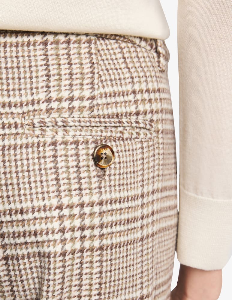 Fay Regular Trousers in Prince of Wales Wool Flannel - picture 4 Fay Regular Trousers in Prince of Wales Wool Flannel - picture 4
