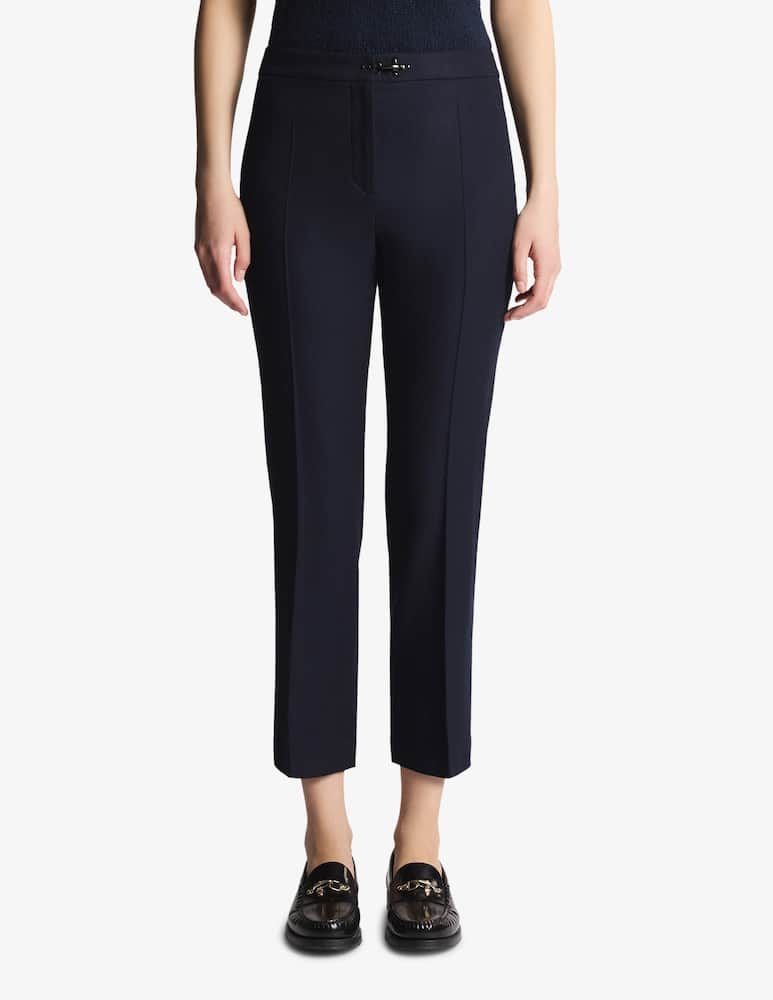 rinascente Fay Regular Trousers in Wool and Viscose Mélange Flannel