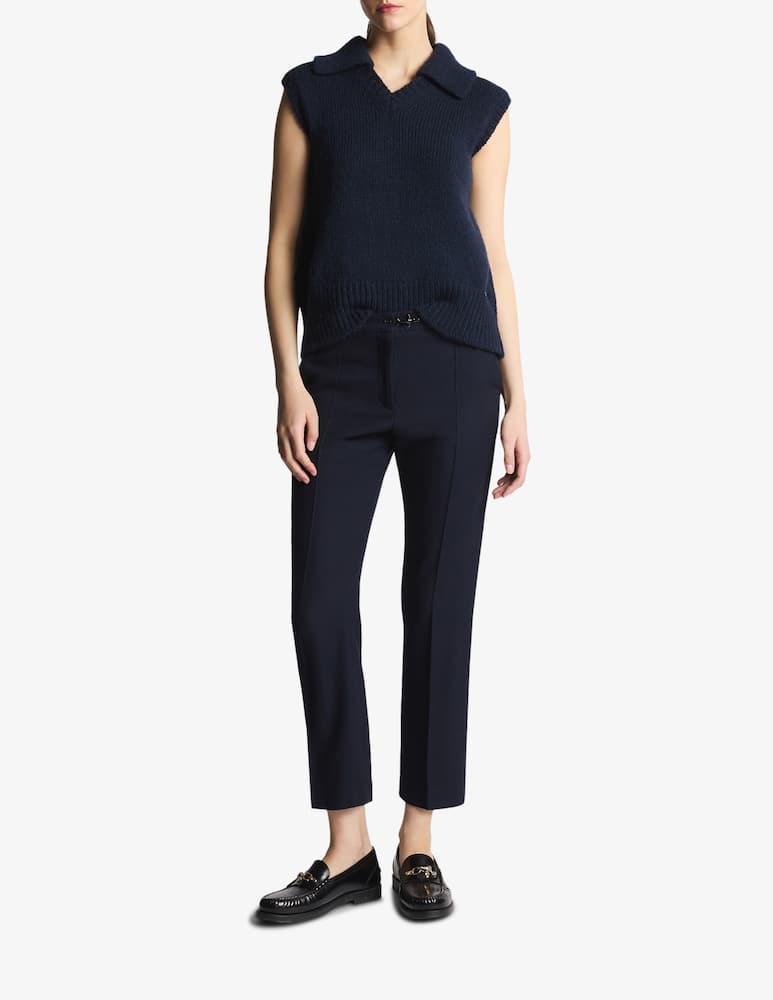 rinascente Fay Regular Trousers in Wool and Viscose Mélange Flannel