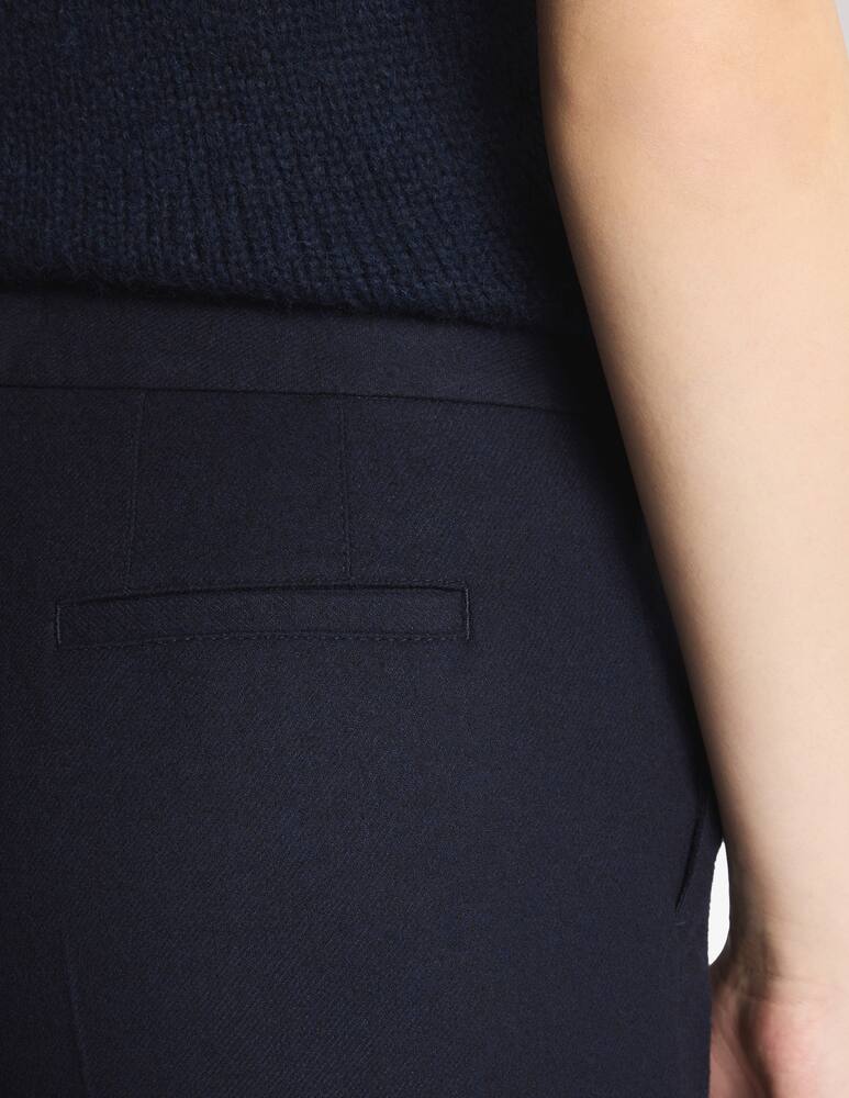 rinascente Fay Regular Trousers in Wool and Viscose Mélange Flannel