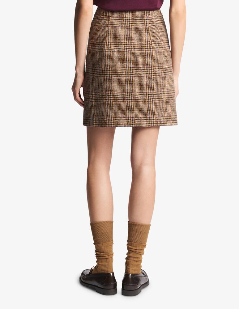 rinascente Fay Skirt in Prince of Wales Wool