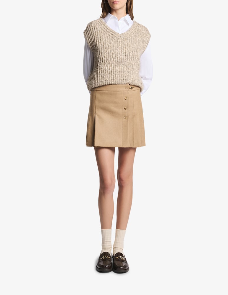 rinascente Fay Wool mélange mini skirt 