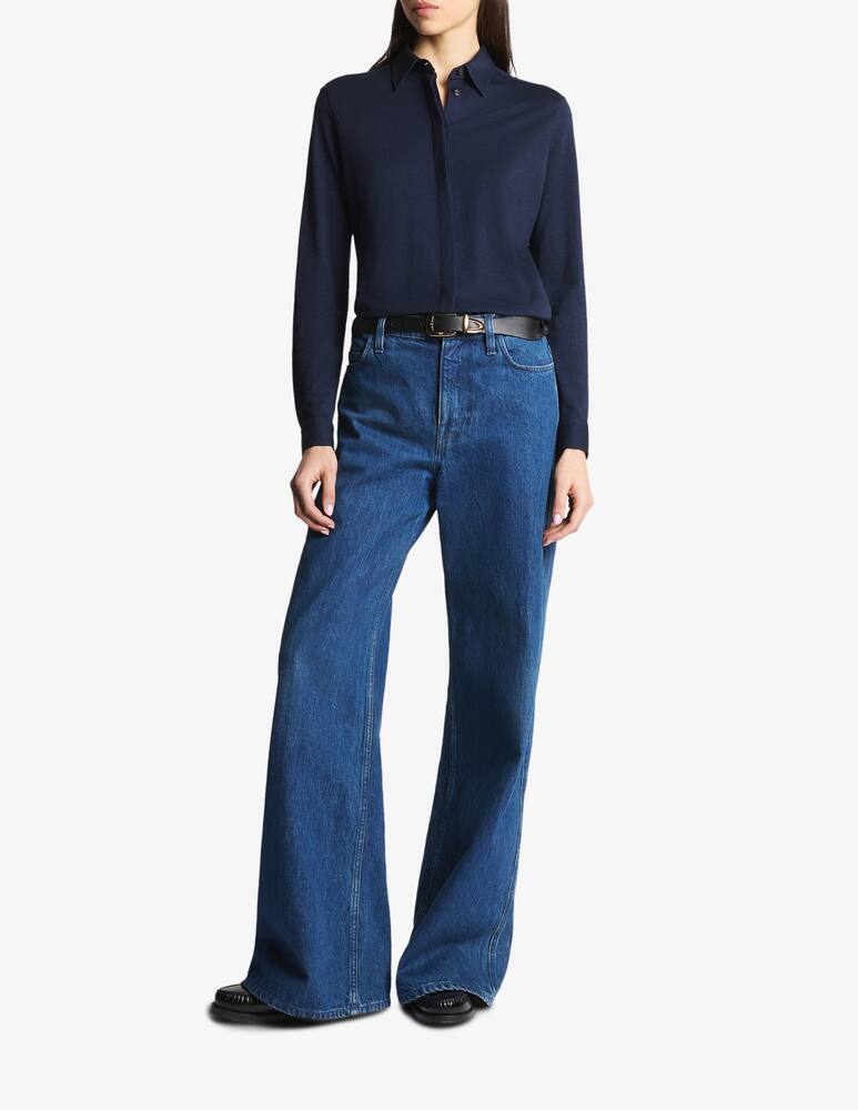 rinascente Fay Slim Shirt in Piquet Jersey