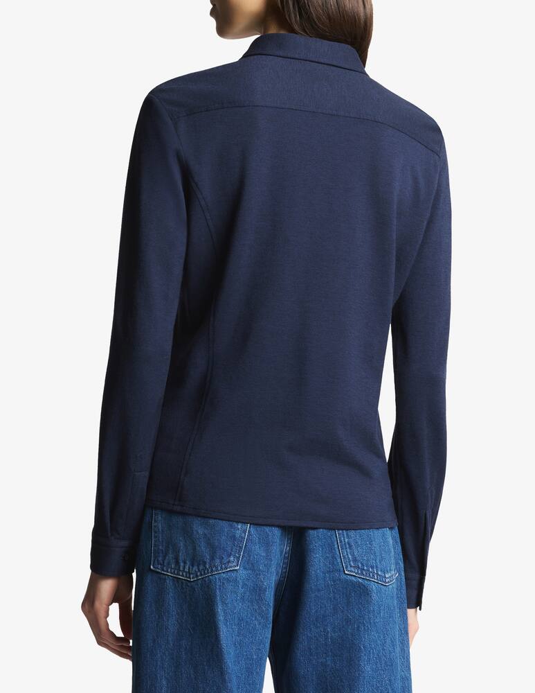 rinascente Fay Slim Shirt in Piquet Jersey