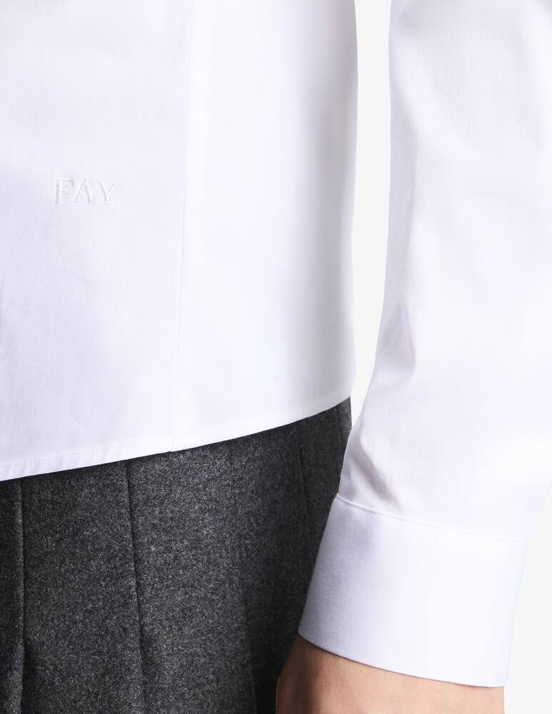rinascente Fay Camicia Slim in Popeline Stretch