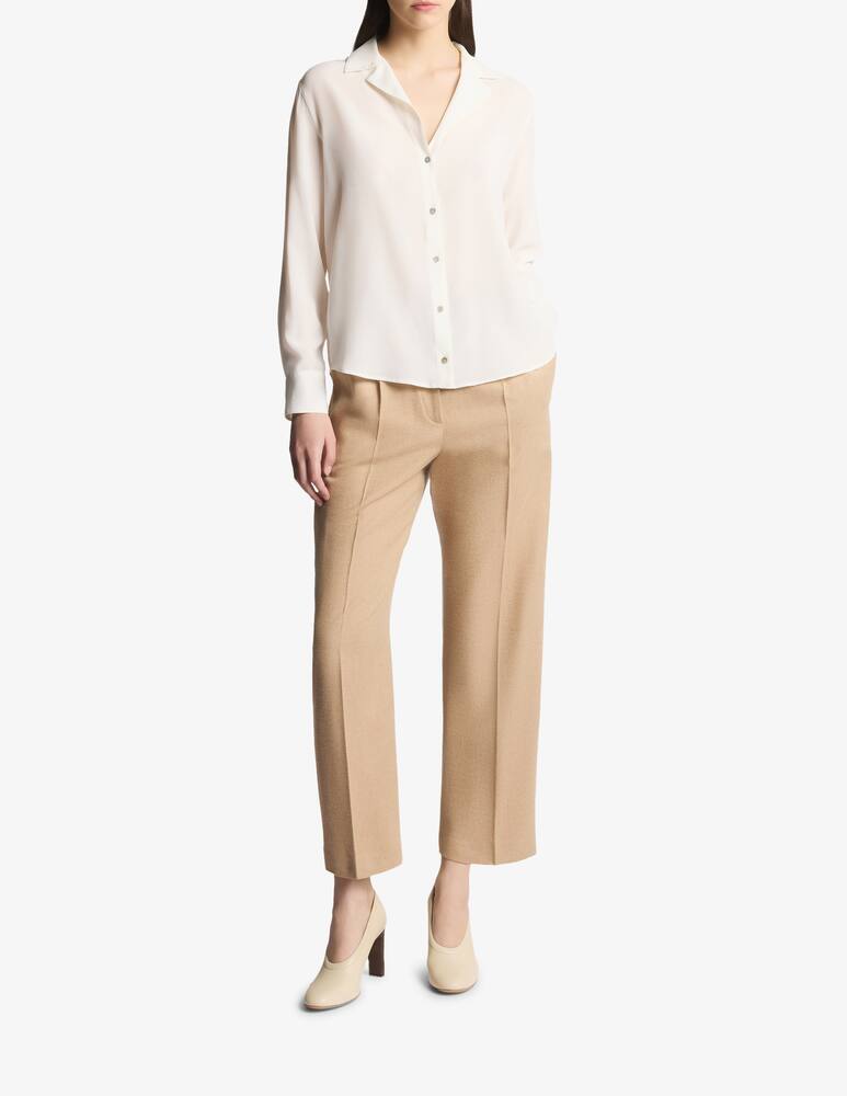 rinascente Fay Slim Shirt in Crêpe De Chiné