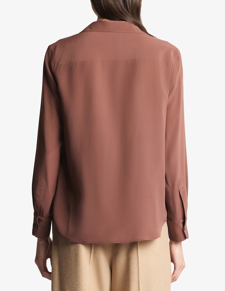 Fay Camicia Slim in Crêpe De Chiné - immagine 3 Fay Camicia Slim in Crêpe De Chiné - immagine 3