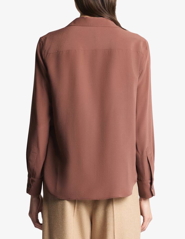 rinascente Fay Camicia Slim in Crêpe De Chiné