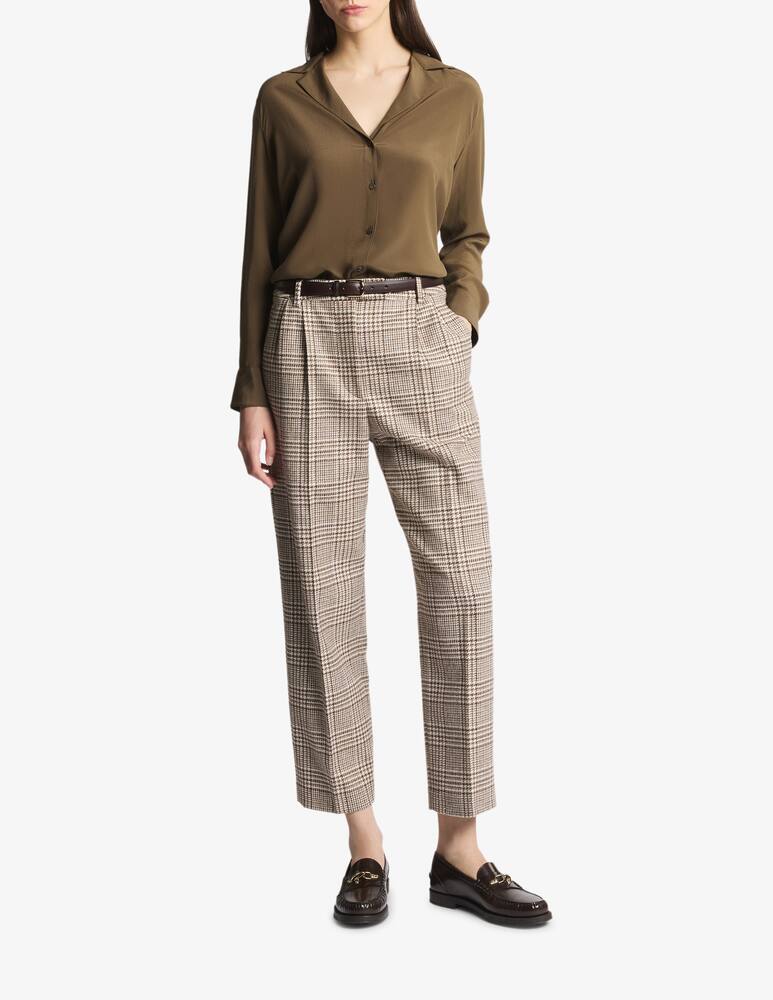 rinascente Fay Slim Shirt in Crêpe De Chiné