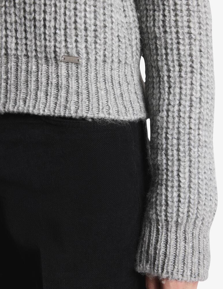 rinascente Fay Turtleneck in Mohair with Sequins