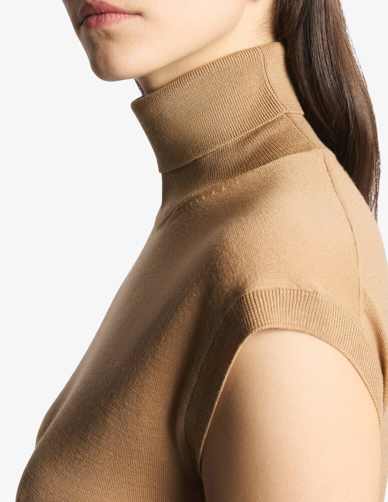 rinascente Fay Sleeveless Turtleneck in Wool