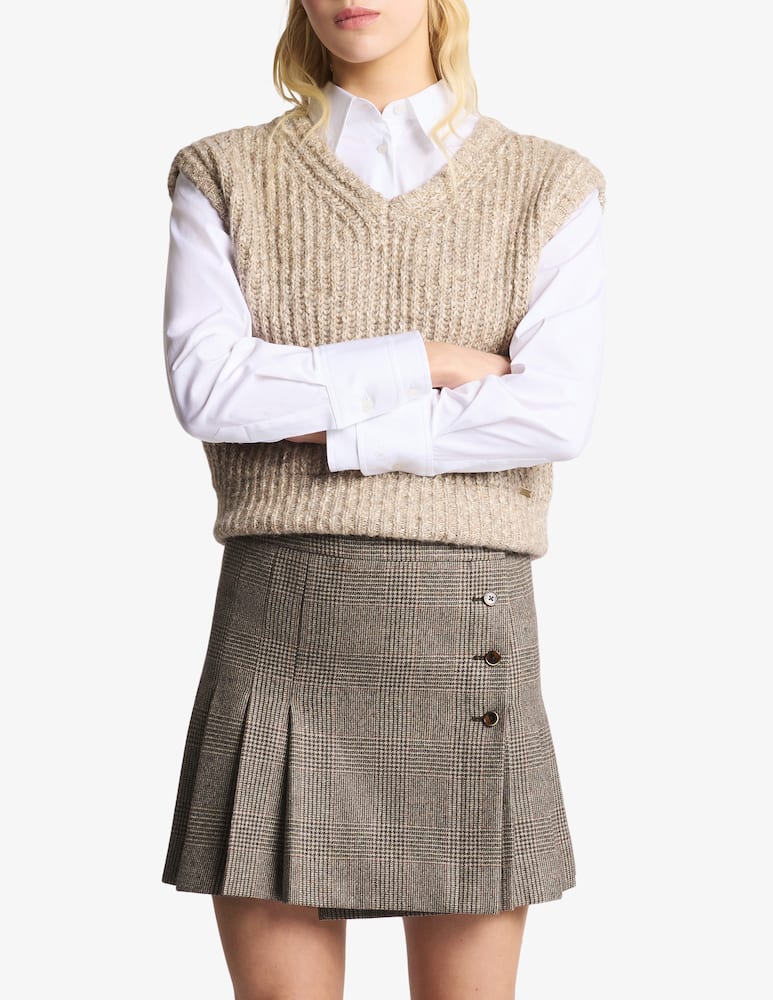 rinascente Fay Waistcoat in Cotton and Alpaca