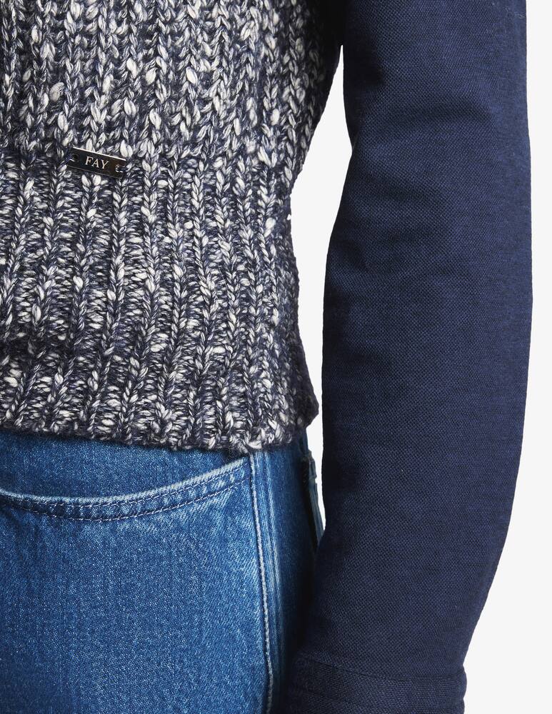 Fay Gilet in cotone e alpaca - immagine 4 Fay Gilet in cotone e alpaca - immagine 4