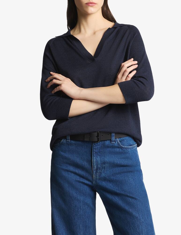 Fay Polo shirt in viscose cashmere - picture 1