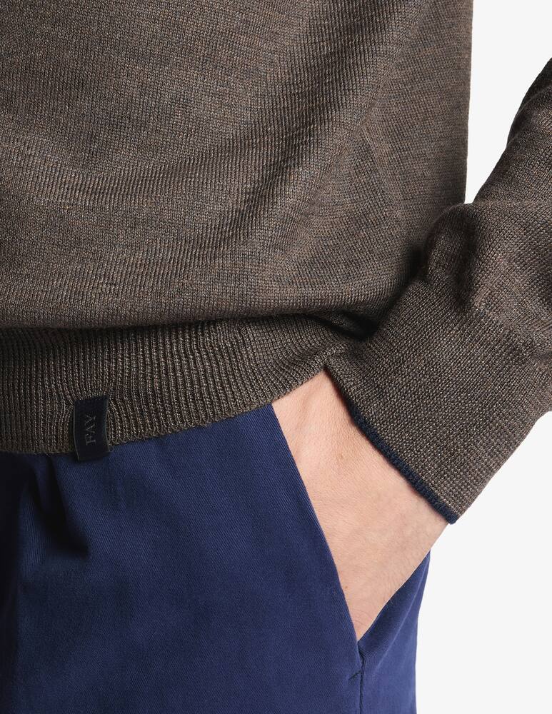 Fay Elbow patch wool jumper - picture 4 Fay Elbow patch wool jumper - picture 4