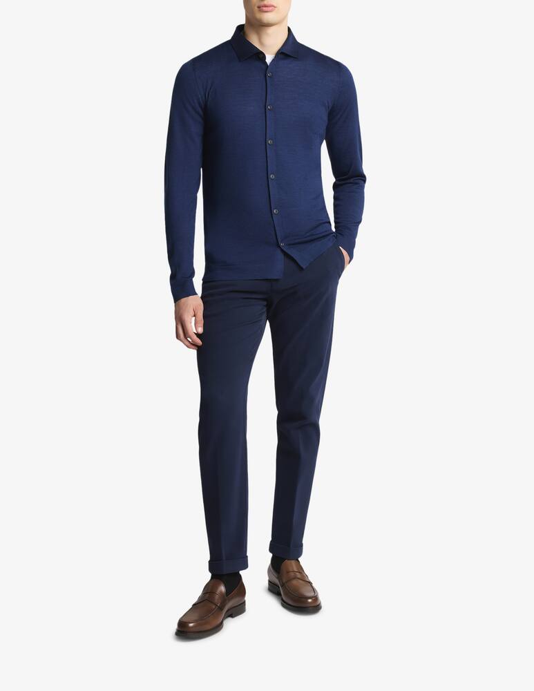 rinascente Fay Camicia Regular in Lana e Seta