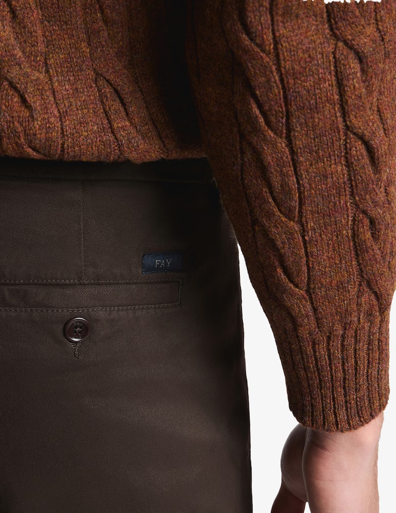 Fay Pantaloni slim gabardine - immagine 4 Fay Pantaloni slim gabardine - immagine 4