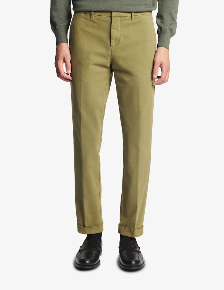Fay Slim Trousers in Gabardine - picture 1