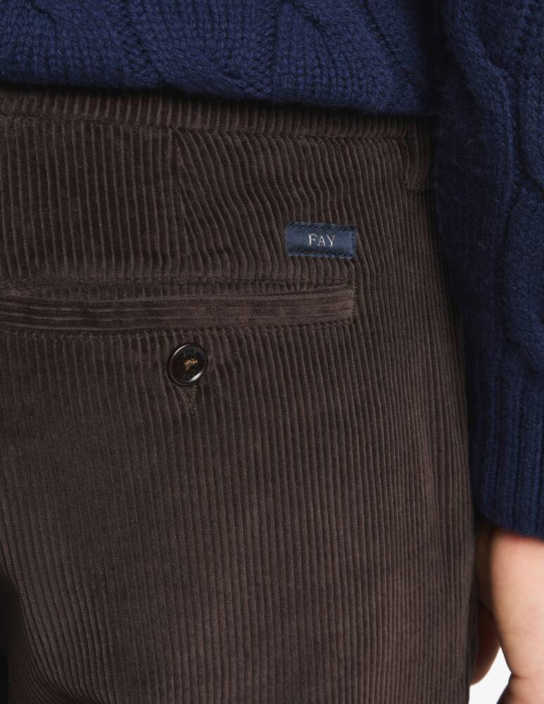 rinascente Fay Pantaloni slim in velluto