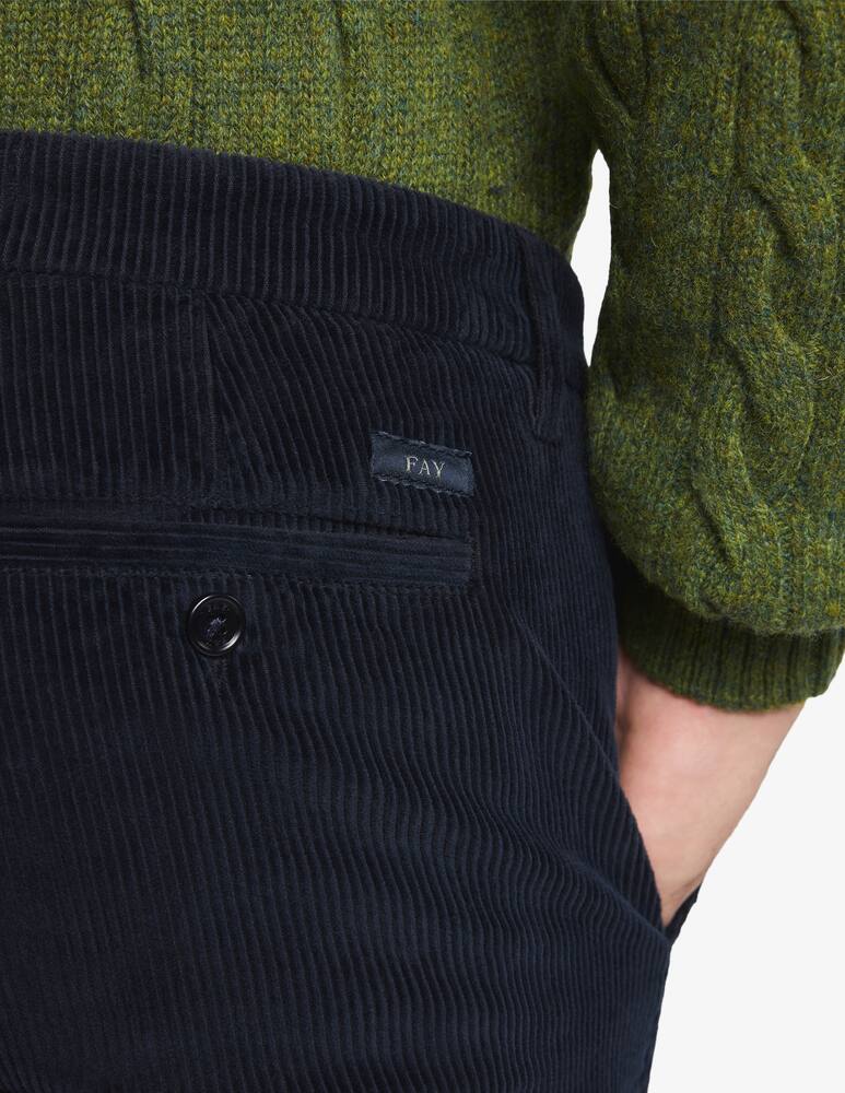 Fay Pantaloni slim in velluto - immagine 4