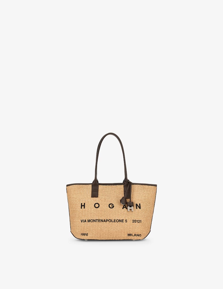 rinascente Hogan Script shopping tote bag